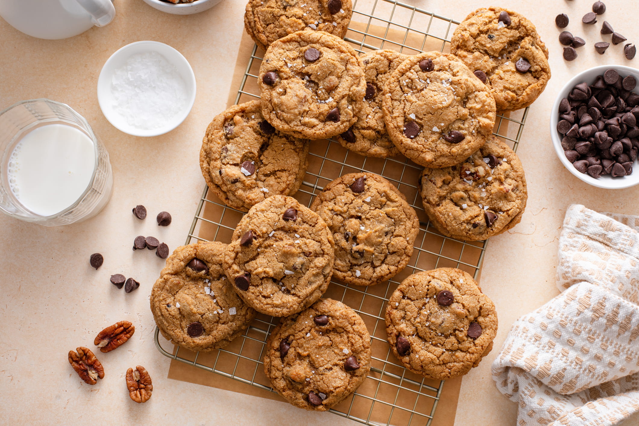 Brown Butter Pecan White Chocolate Cookies